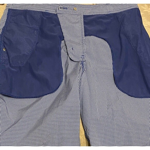 Lululemon Shorts Mens Blue Plaid Gingham Athleisure Resort Golf Preppy  Stretch - Picture 10 of 15
